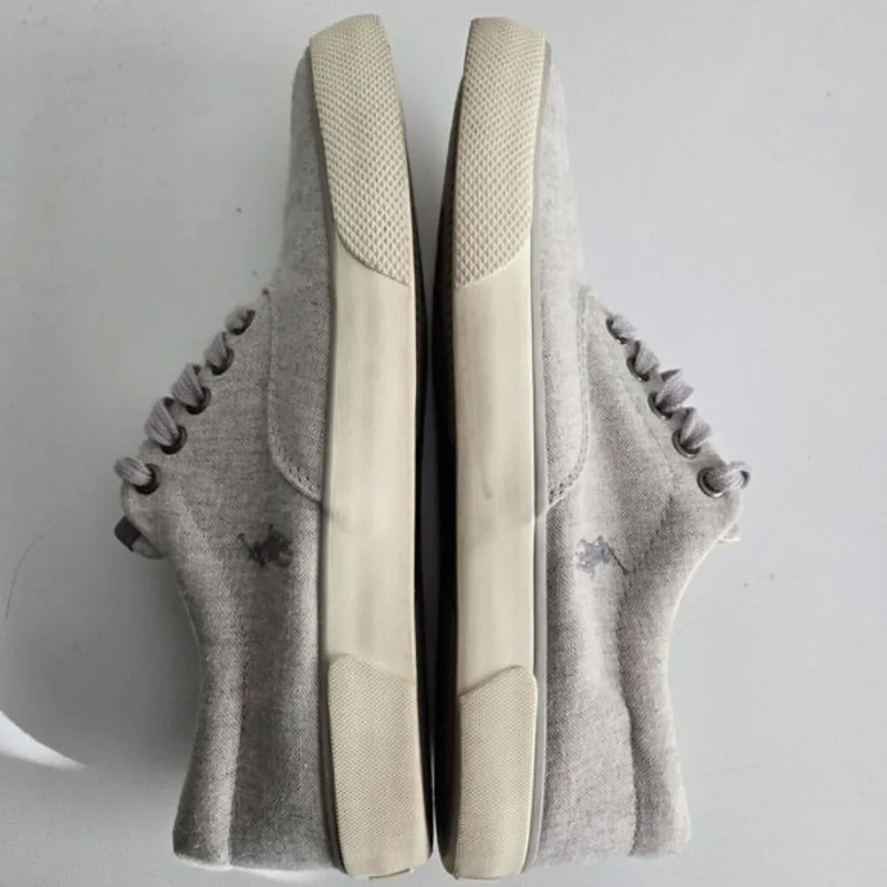 Polo Ralph Lauren Forestmont II Men's Gray Canvas Boat Shoes Sneakers Size 9D‎